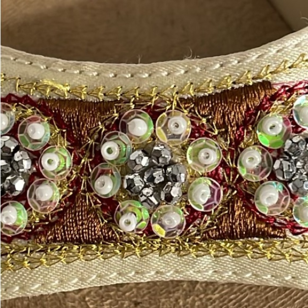 Cato beaded wedges shoes ,size 6 - Picture 5 of 11
